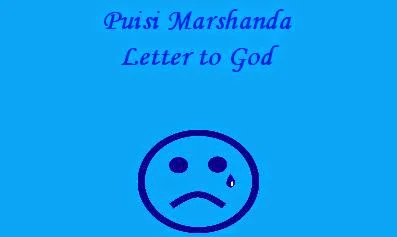 Puisi Marshanda -  Letter to God