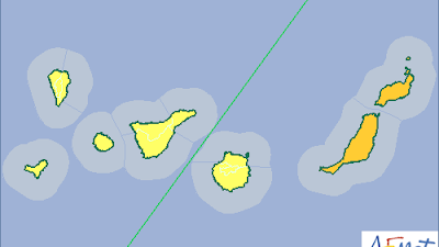 Aviso naranja por lluvias Canarias Fuerteventura - Lanzarote 22 - 23 octubre