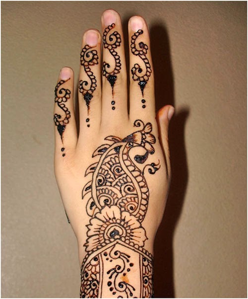 Mehndi Design in Hand