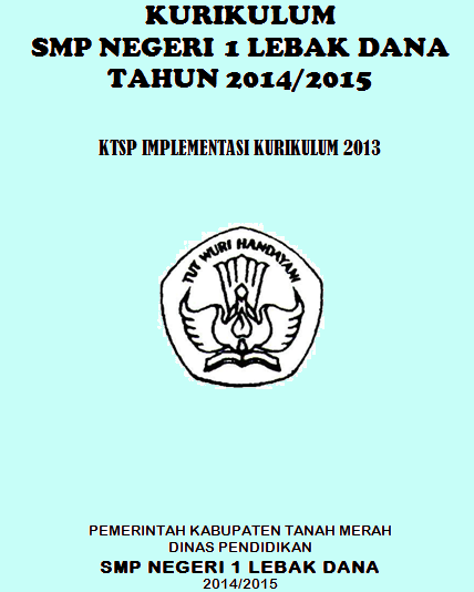 DOWNLOAD MODEL DOKUMEN 1 KTSP IMPLEMENTASI KURIKULUM 2013 