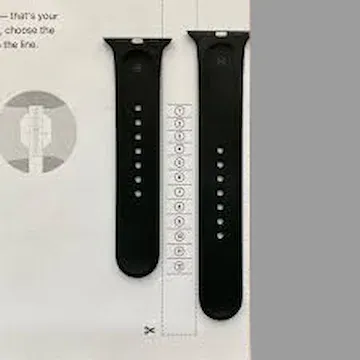 Image of Apple watch solo loop strap and measuring tape