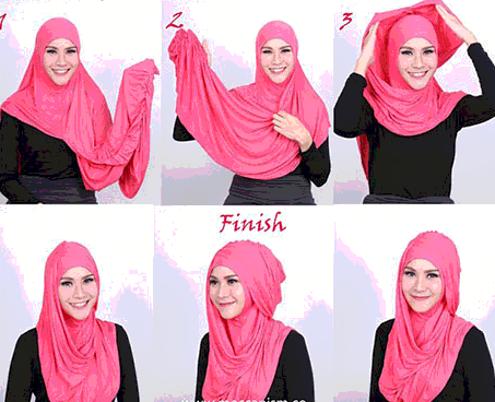 10 Tutorial Hijab  Simple  Untuk Kuliah  1000 Jilbab Cantik