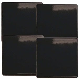 Reston Lloyd Gas Burner Covers, Set of 4, Black