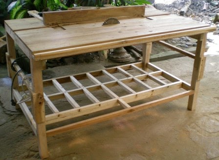 Perabot Kayu Sederhana Simply Wood Furniture Meja 