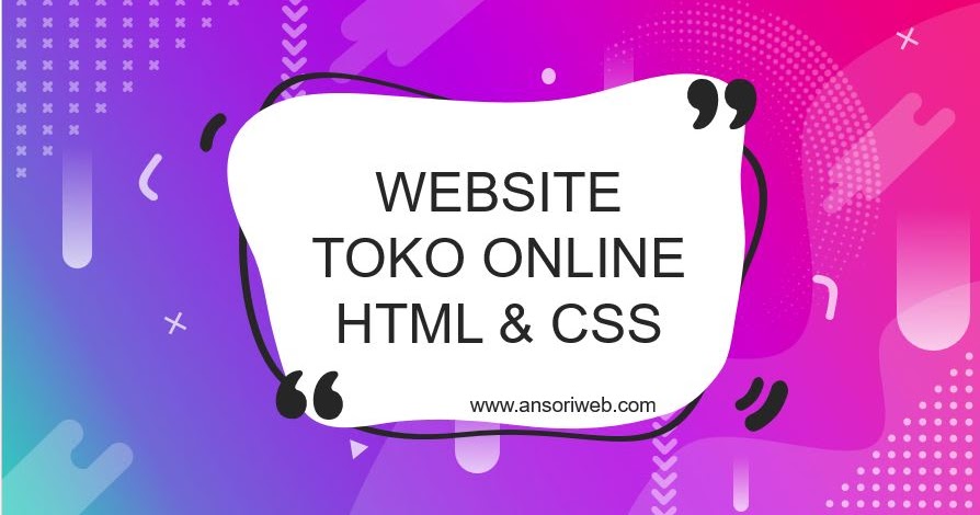 Cara Membuat Website Toko Online