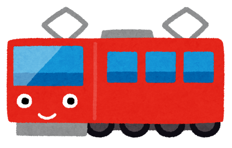 いろいろな電車のキャラクターのイラスト かわいいフリー素材集