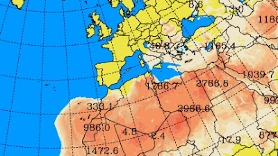 Hoy lunes calima en Canarias, 4 febrero