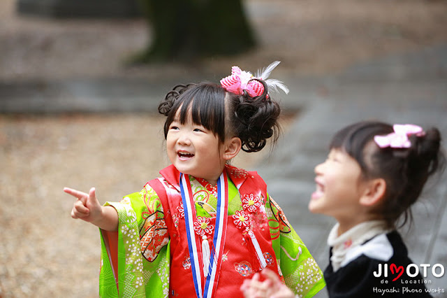 名古屋市の針名神社で七五三出張撮影