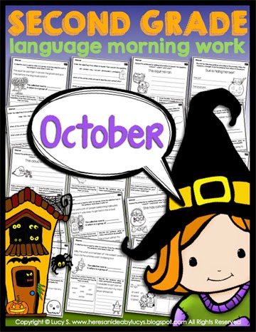  Second Grade Language Morning Work: October