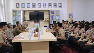 Kepulangan Kontingen Jamnas XI Disambut Ketua Kwarcab 0314