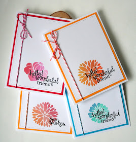 Ombre Stamping Notecard Set by Jess Moyer featuring Newton's Nook Fanciful Florals