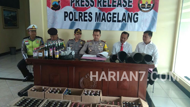 Press Release Akhir Tahun Polres Magelang, Kasus Narkoba Menurun, Lakalantas Meningkat