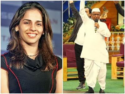 Saina Nehwal praises the Anna Hazare episode
