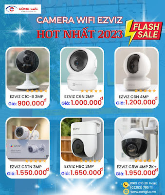 Báo giá lắp đặt Camera IP Wifi Ezviz trọn gói giá rẻ