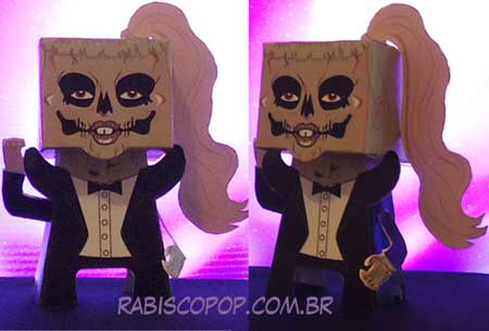 Lady Gaga Skull Face Papercraft