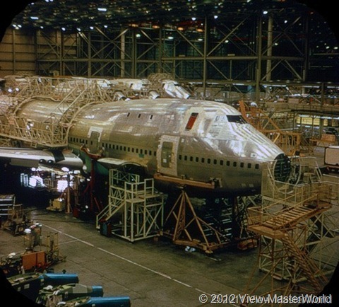 View-Master Pan Ams 747 (B747), Scene 1_1: Construction in Everett Plant