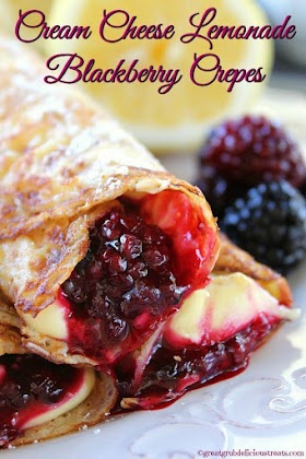 CREAM CHEESE LEMONADE BLACKBERRY CREPES