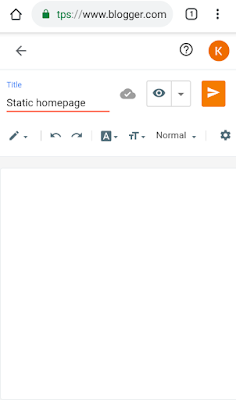 Static page