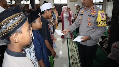 Polres Way Kanan Gelar Peringatan Nuzulul Qur’an dan Buka Bersama Anak Yatim