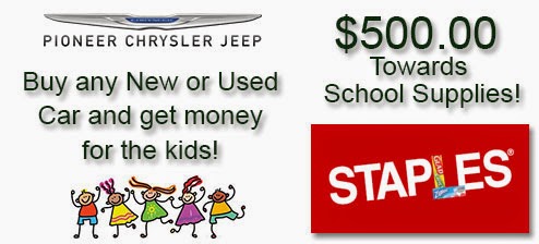 http://www.pioneerchryslerjeep.com/en/promotions/in-house/50000-staples-promotion-back-to-school-event/202377/