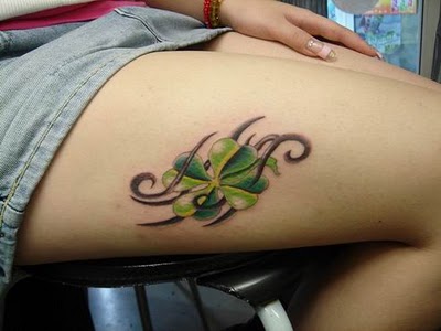 Lucky beautiful Flower Tattoo