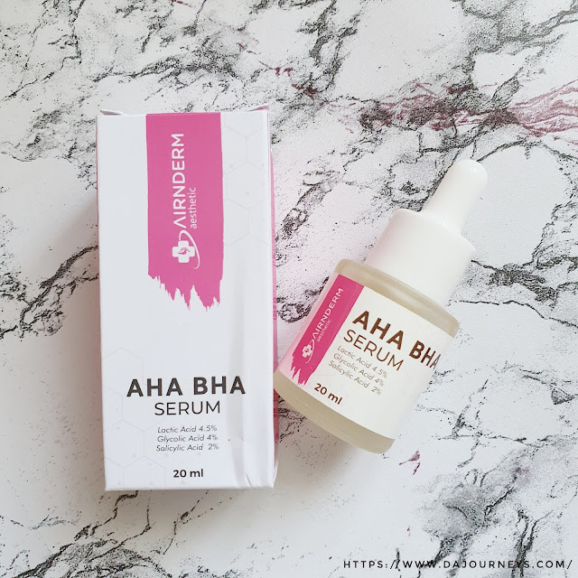 Review Airnderm AHA BHA Serum