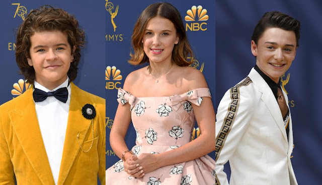 "Stranger Things" en la alfombra roja de los Emmy 2018