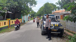 Patroli Strong Point Polsek Pasekan, Upaya Preventif Jaga Situasi Aman di Bulan Puasa