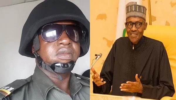 Policeman Threatens To Kill 200 Nigerians If Buhari Dies(See His Photo)