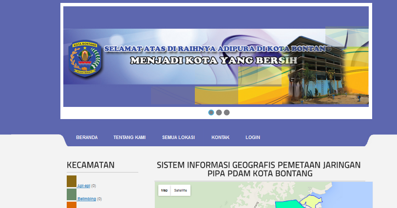 Aplikasi web gis pemetaan jaringan PDAM Kota Bontang