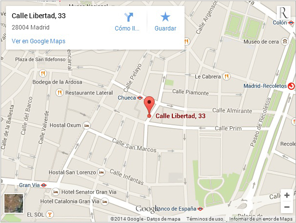 https://www.google.es/maps/place/Calle+Libertad,+33/@40.4221392,-3.6973824,17z/data=!4m2!3m1!1s0xd422885ef55e56f:0x833c0896ab6d36d7