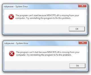 msvcp71dll is missing