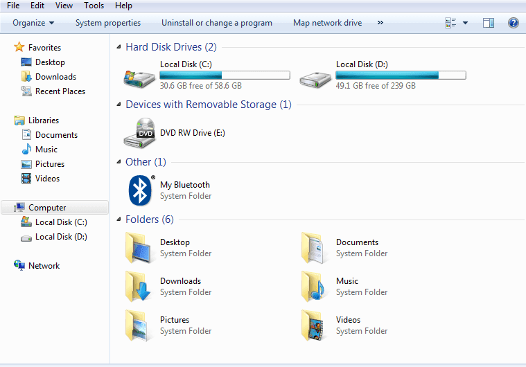 Kostum Navigasi dan Folder pada File Explorer Windows 7, Windows 8 dan Windows 8.1