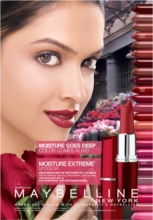 Deepika Brand Ambassador For Maybelline