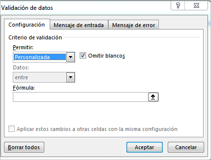 Como Validar una CELDA para que solo PERMITA ESCRIBIR ciertas LETRAS o NÚMEROS en excel