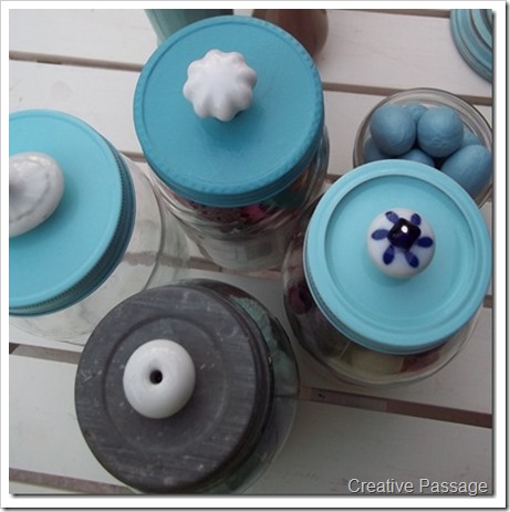 knob lid jars