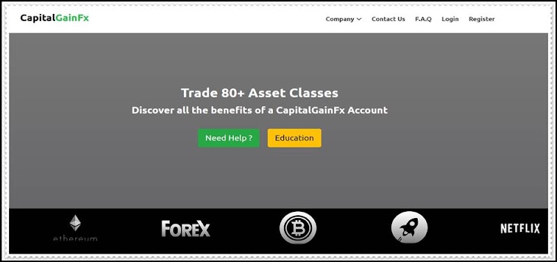 Мошеннический проект capitalgainfx.com – Отзывы, развод. Компания CapitalGainFx мошенники
