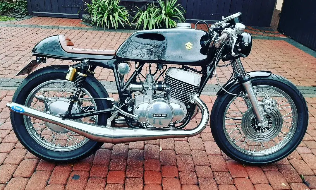 Suzuki T500 Cafe Racer Custom Motorcycle 8