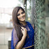 Actress Varalaxmi Latest Photoshoot In Blue Saree