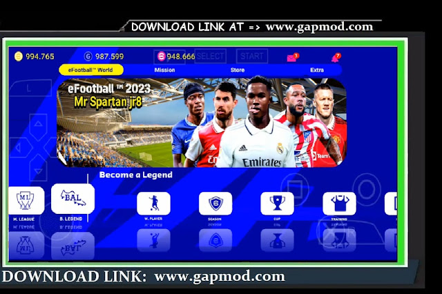 PES ISO 2023 PPSSPP New Update Faces Best Graphics HD Realistis Latest Update Kits And Transfer