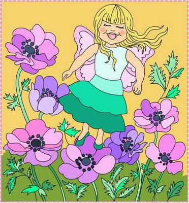 Spring Coloring Pages on Free Coloring Pages  Fairy Spring   Coloring Page