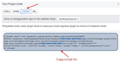 cara copy script fans page script fans page
