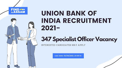 Union Bank Of India Recruitment 2021- 347 Post For Specialist Officer