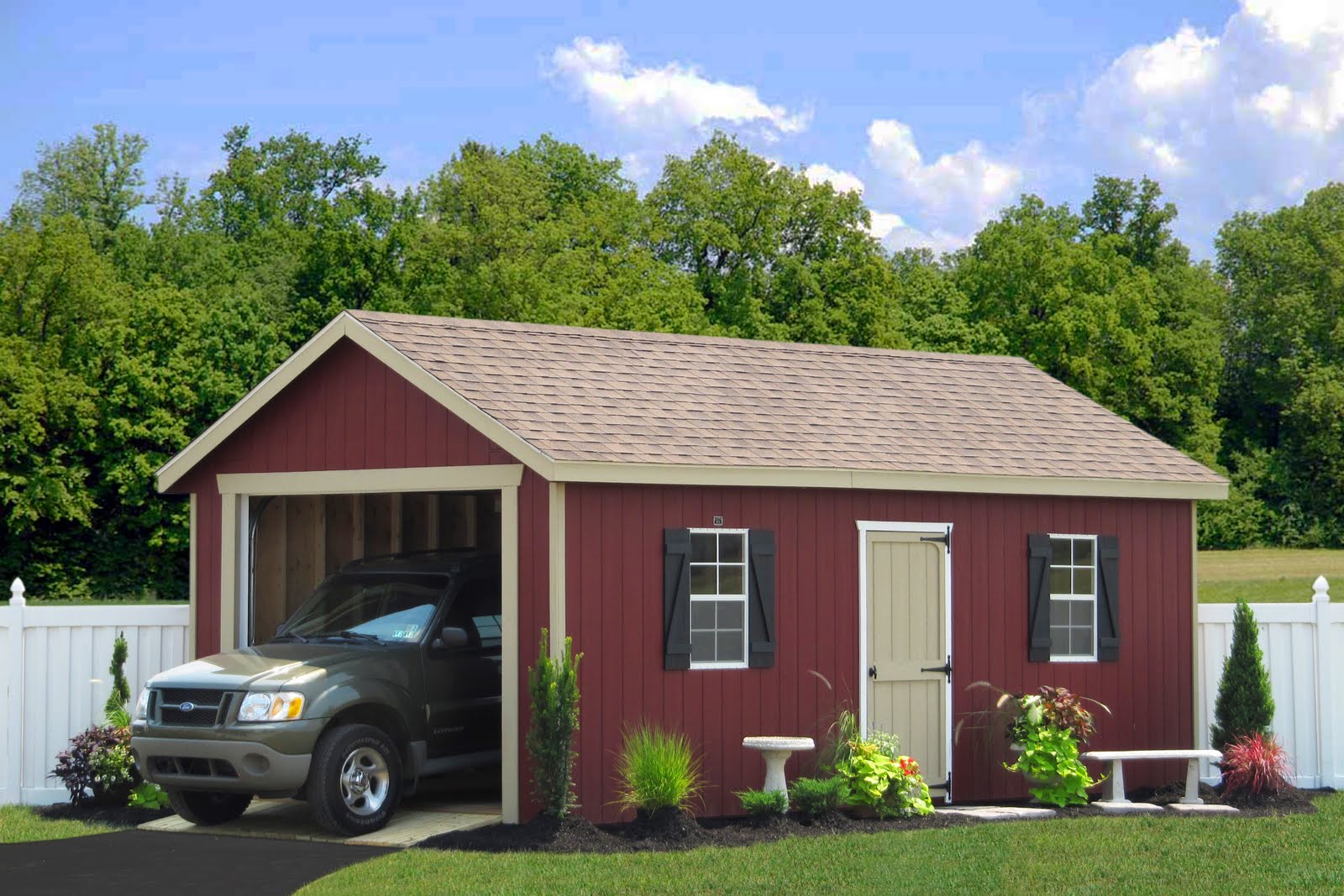 One Car Garage Shed