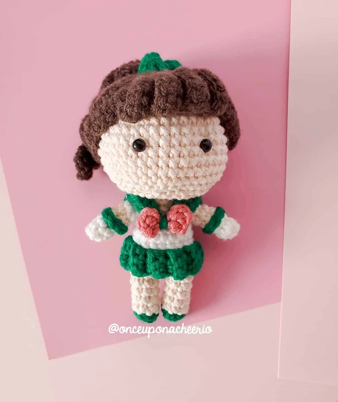 Sailor Jupiter Amigurumi Crochet Anime Doll Pattern FREE