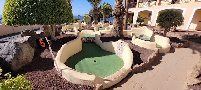 Minigolf at the Sunlight Bahia Principe hotel in Tenerife. Photos by Elaine Jones, January 2024