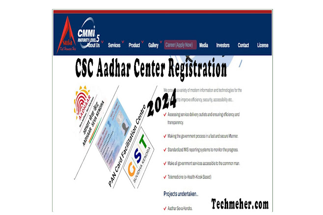 CSC Aadhar center apply online 2024 - CSC aadhar center registration process