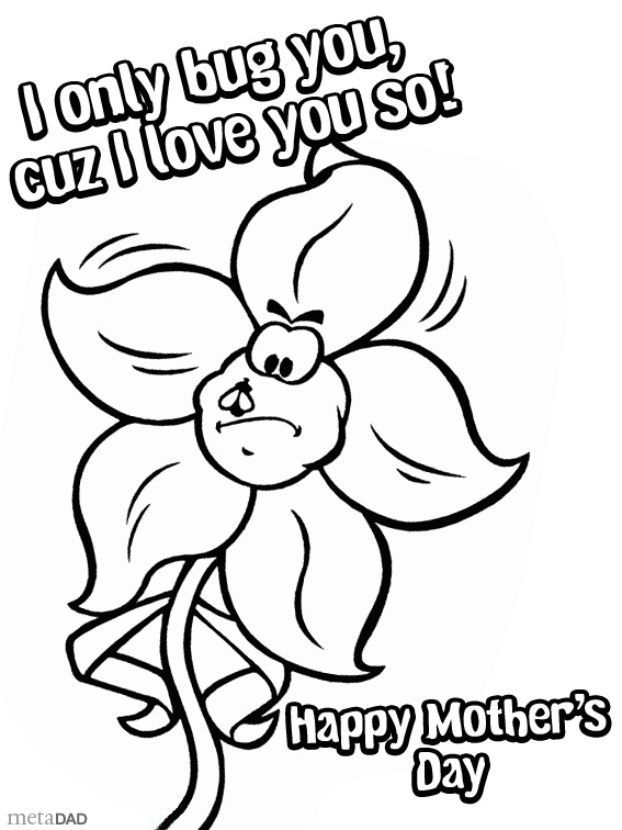 Christian Coloring Mother's Day Card 10