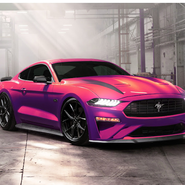 Pink Ford Mustang