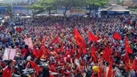 Jalan Utama Bandung - Garut Ditutup Pendemo Buruh Tolak RUU Cipta Kerja
